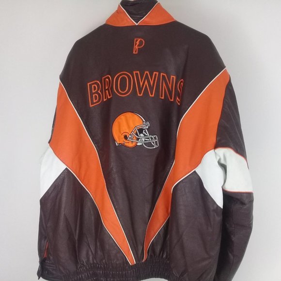 Browns NFL Men's Leather Jacket Pro Player XXL - Picture 4 of 9